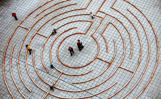 Labyrinth auf dem Linzer Domplatz