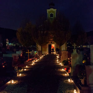Das Motto der Nacht der 1000 Lichter 2017 in der Pfarre Kirchdorf: '1000 Lichter - 1000 Bilder'