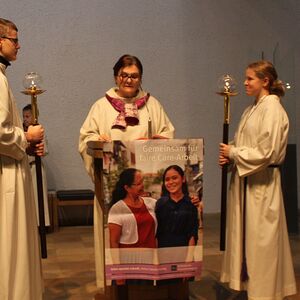 Gabriele Fröhlich-Aichinger gestaltete den Wortgottesdienst gemeinsam mit kfb-Frauen