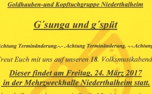 18. Volksmusikabend