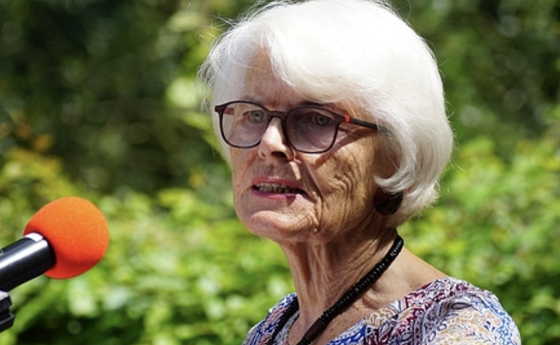 Vortrag von Dr. Erna Putz auf dem Jägerstätter-Platz