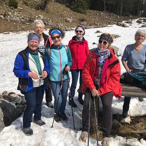 Rast auf Schnee