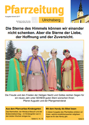 Pfarrzeitung Weihnachten 2017