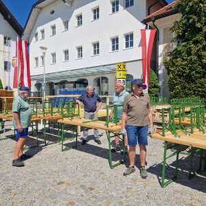 Vorbereitungen am Samstag